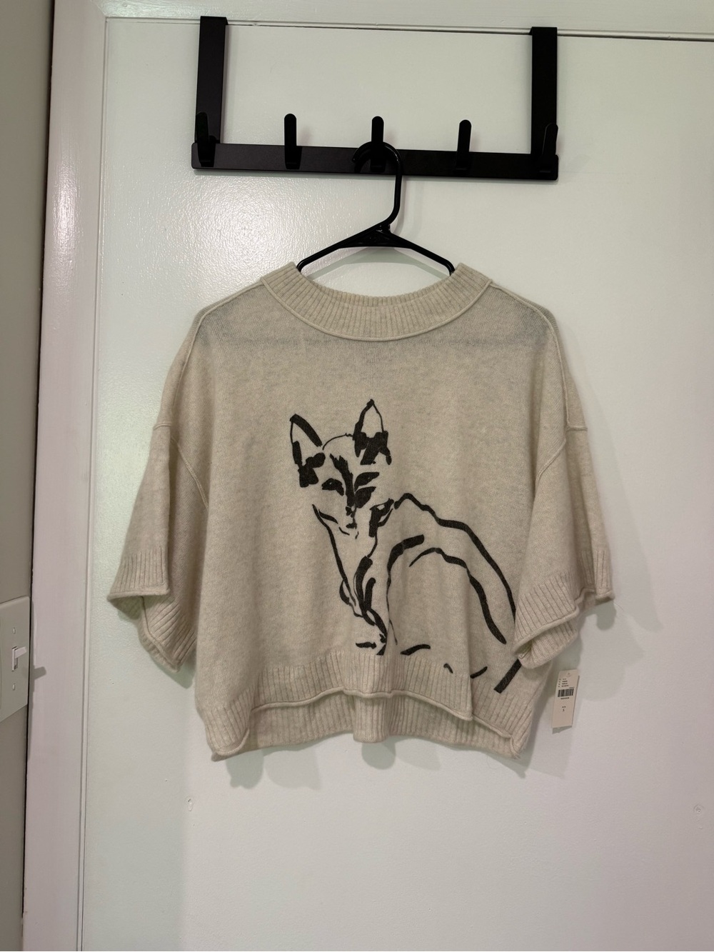 Anthropologie The Goldie Crew Neck Cashmere Sweater Cat - Picture 2 of 9
